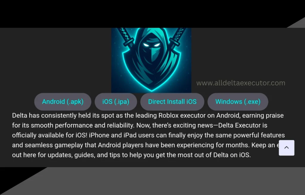 Delta Executor APK Website